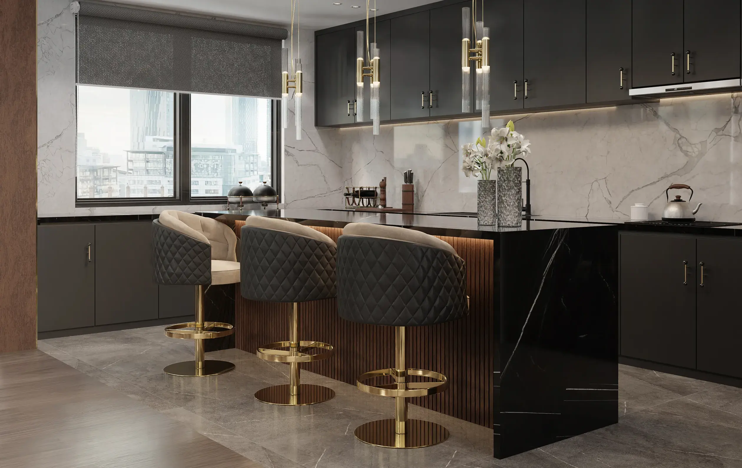 Luxe draaibare barkruk - 3