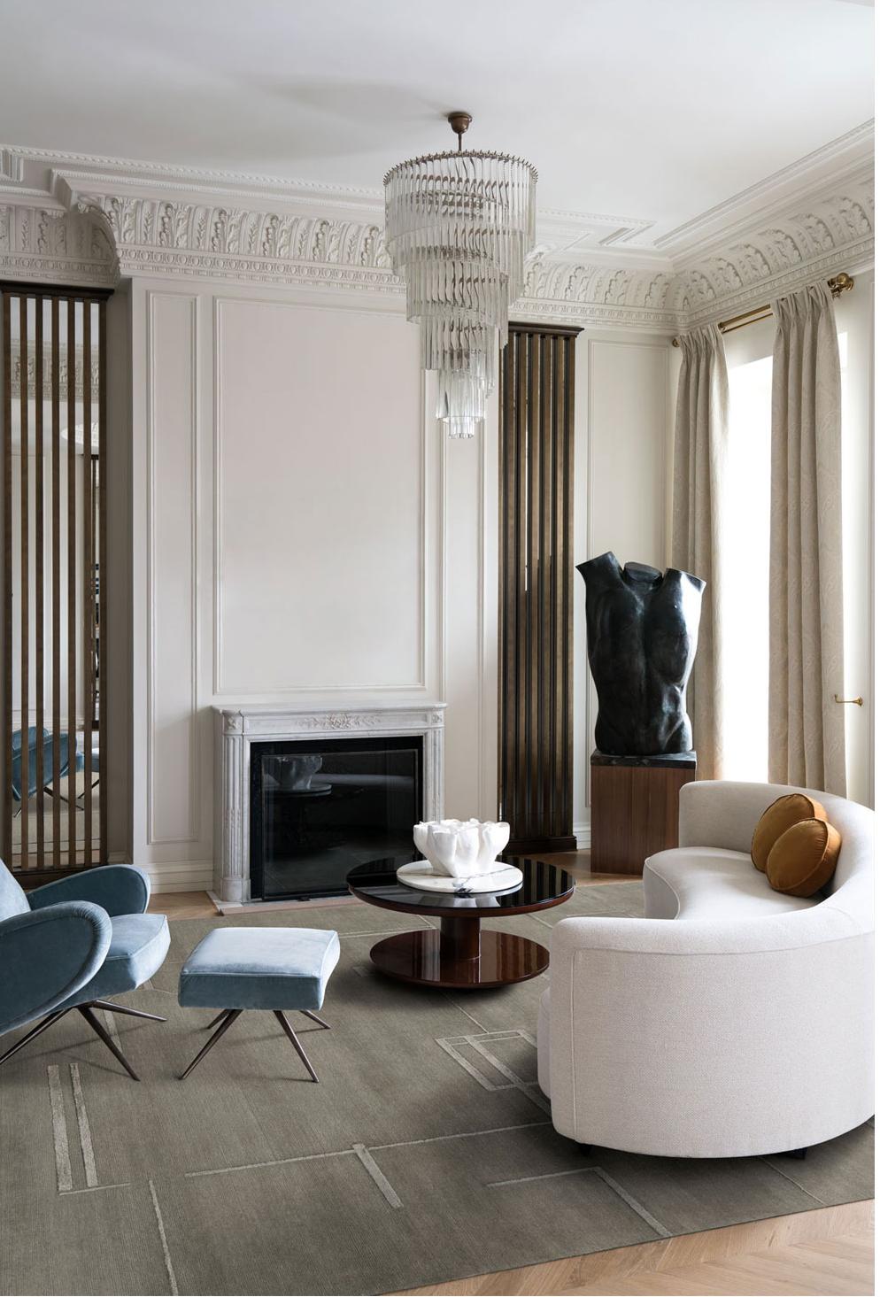 Ala designer handgeknoopt tapijt