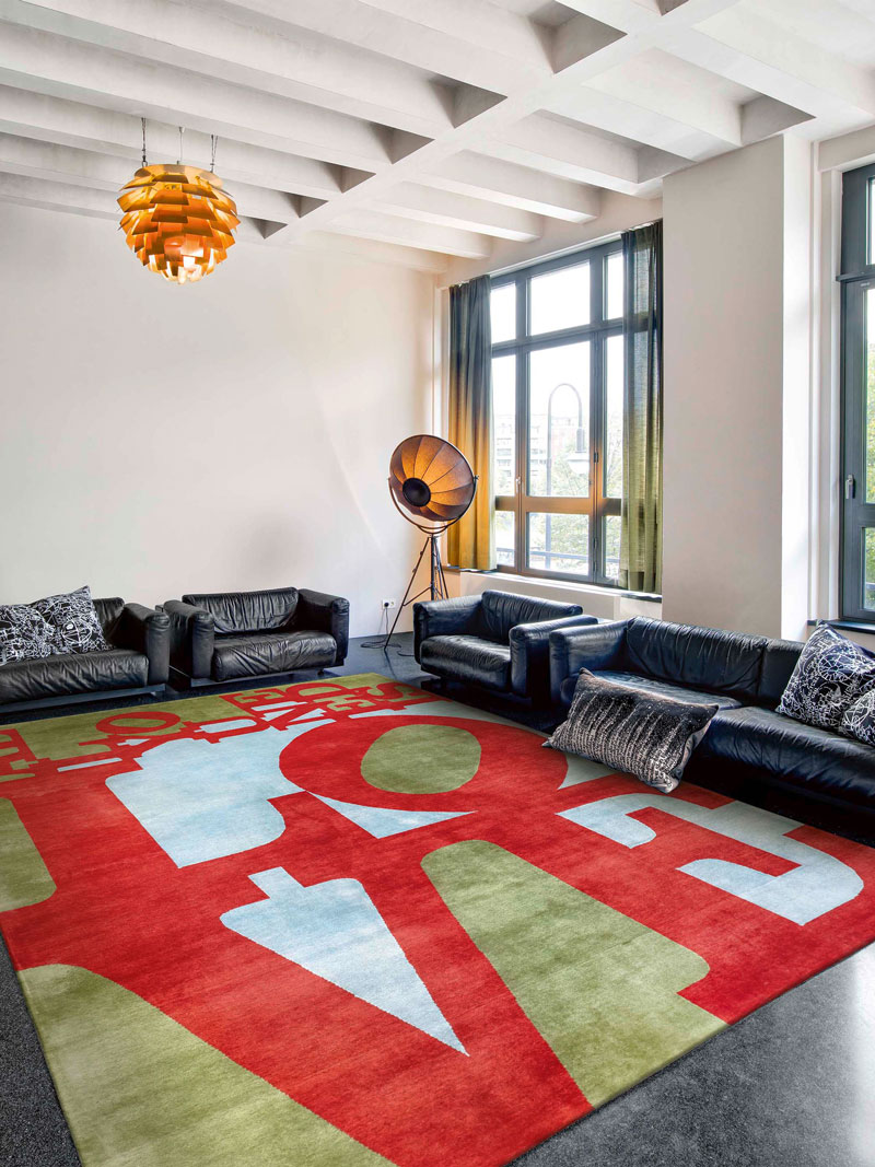 All You Need Is Love luxe handgeknoopt tapijt