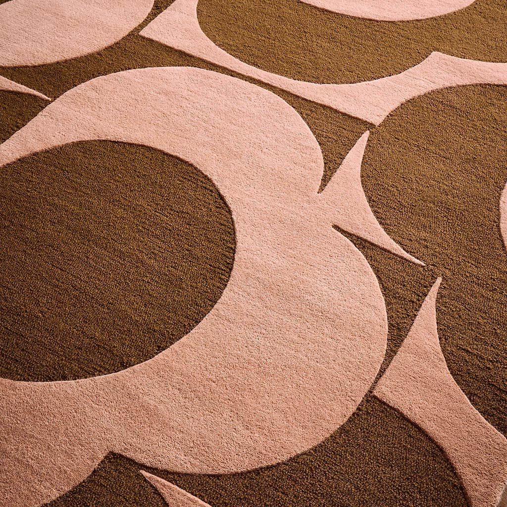Prism Flower Pink/Terracotta vloerkleed | Maat: 160 × 230 cm
