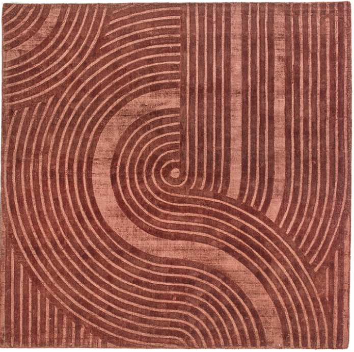 Modern designer Rust tapijt | Maat: 200 × 200 cm