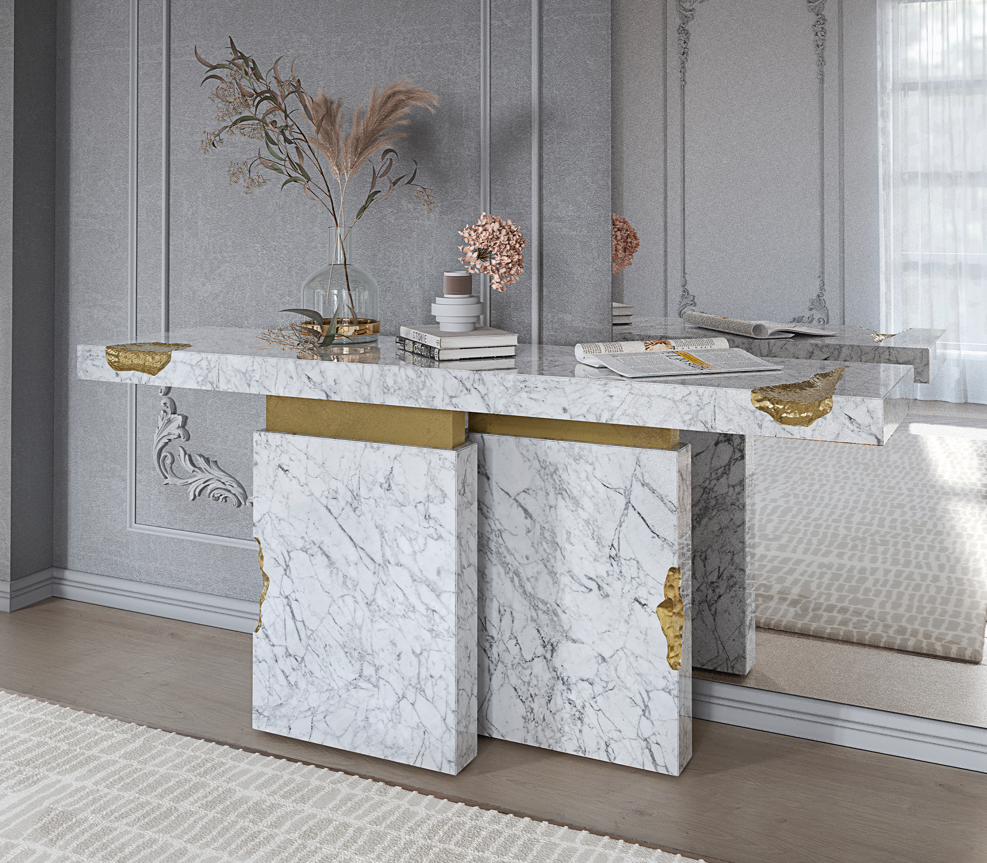 Dominion Carrara console