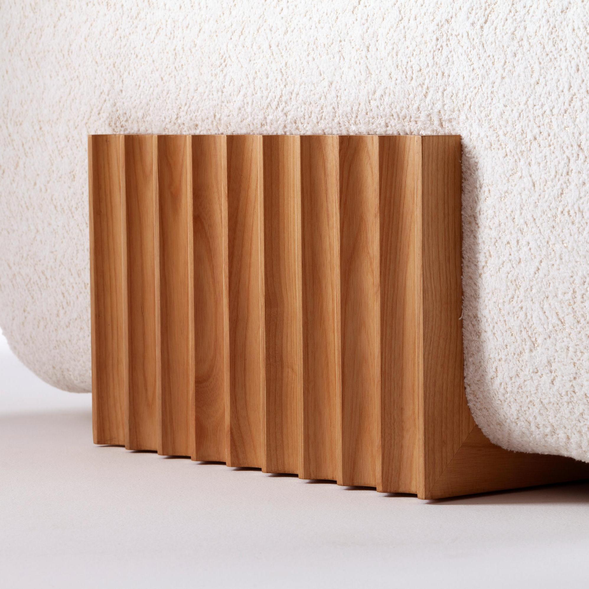 Carmel houten modulaire bank
