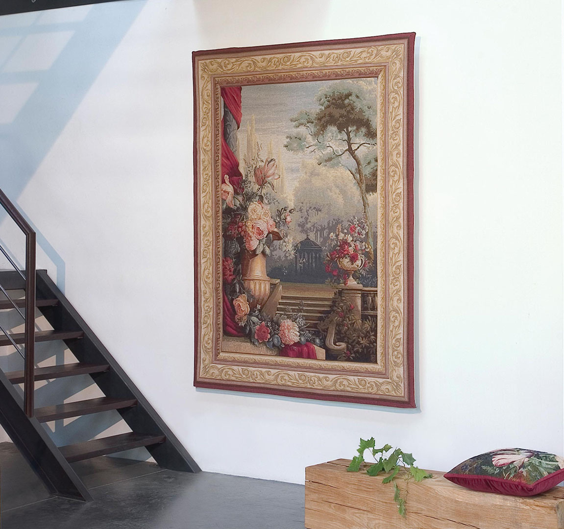 Bouquet and Garden wandtapijt | Maat: 110 × 150 cm