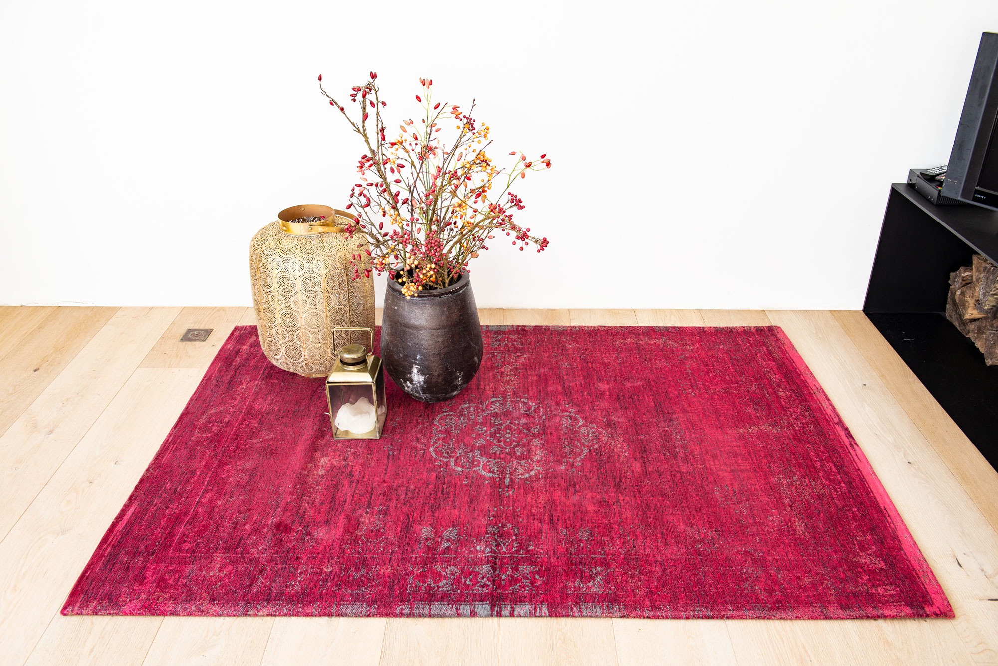 Vintage Style Scarlet tapijt | Maat: 240 × 340 cm