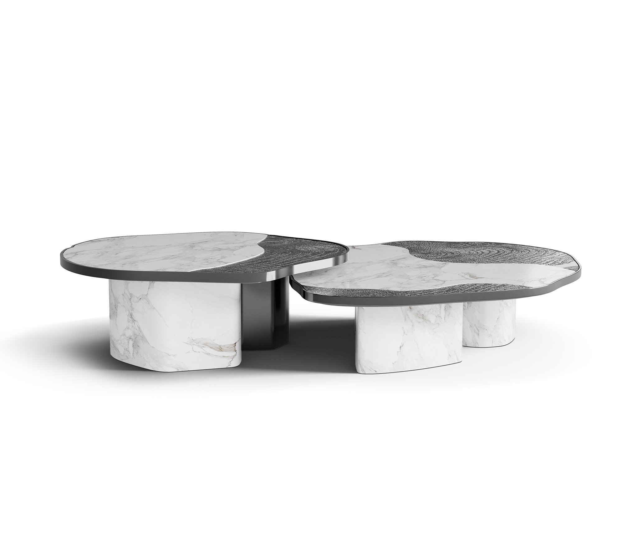 Athena Calacatta marmer en onyx tafelset