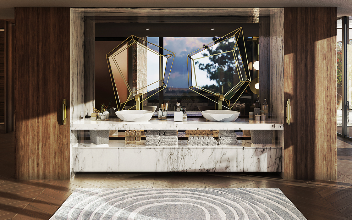 Lustre kleine wandspiegel - 6