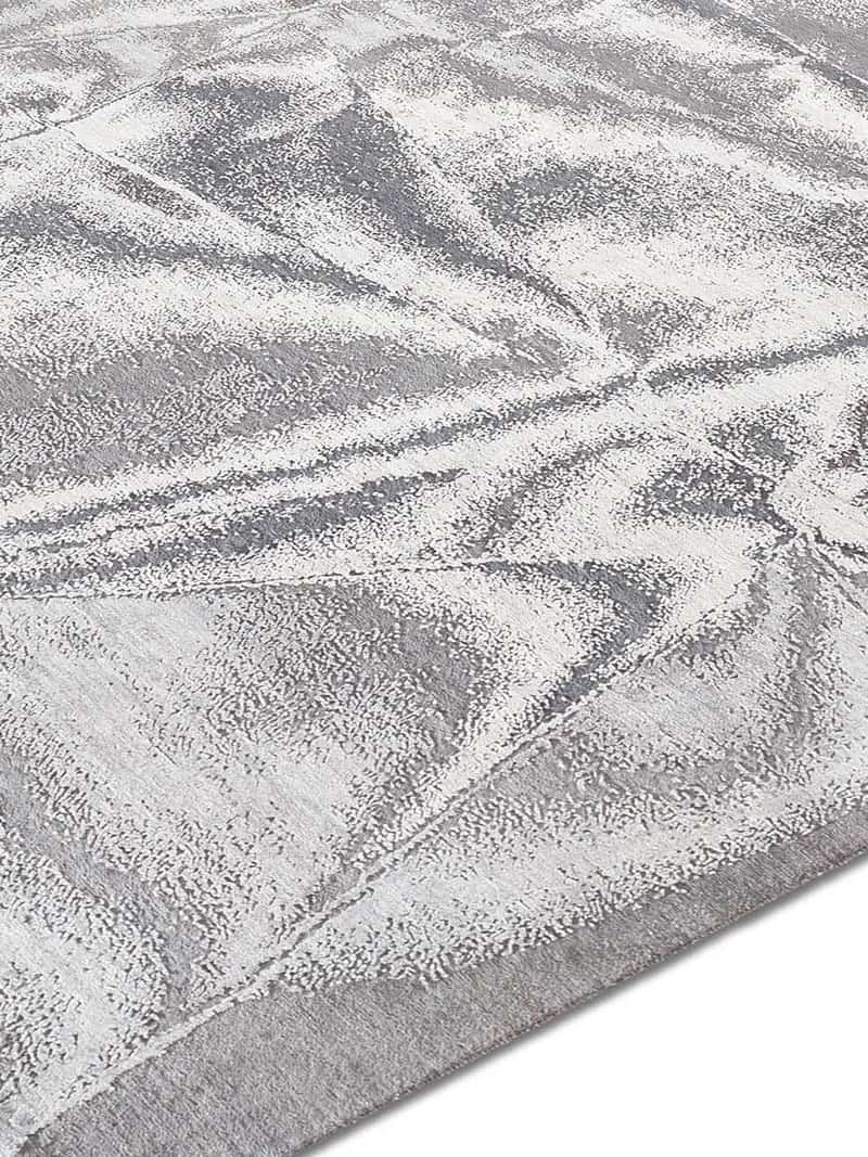 True Silver handgeknoopt vloerkleed