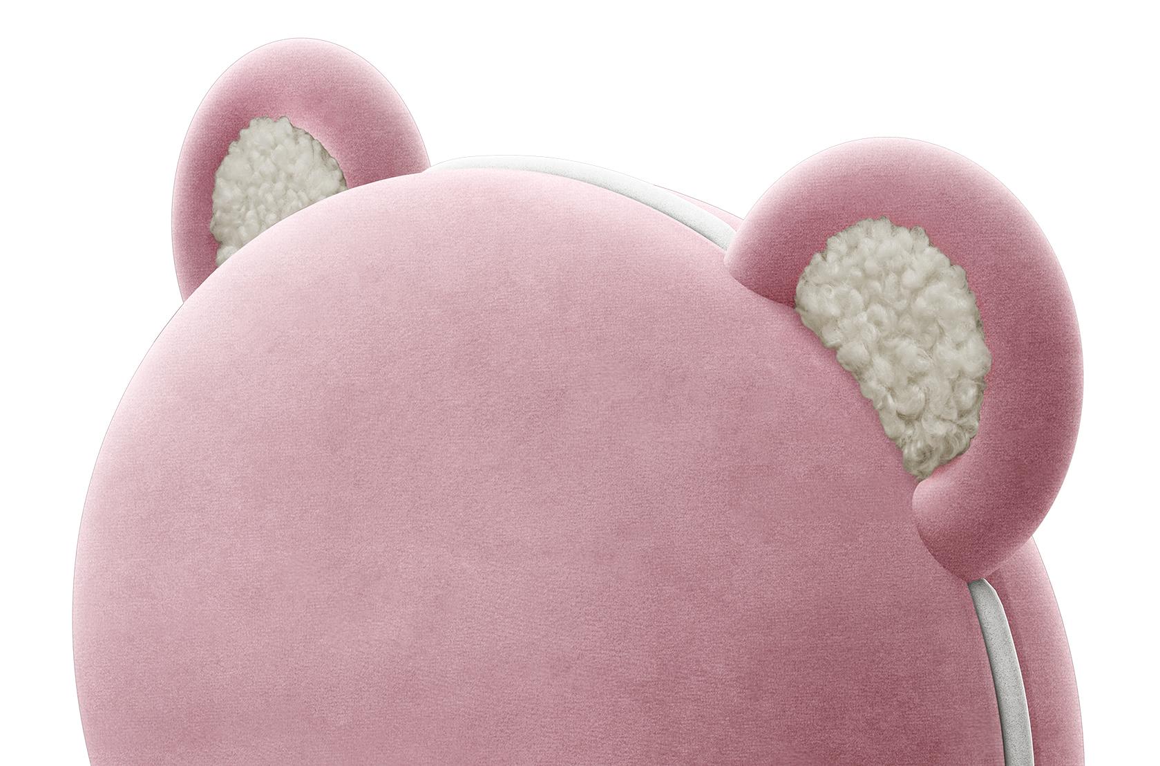 Fluffy Bear roze kinderstoel