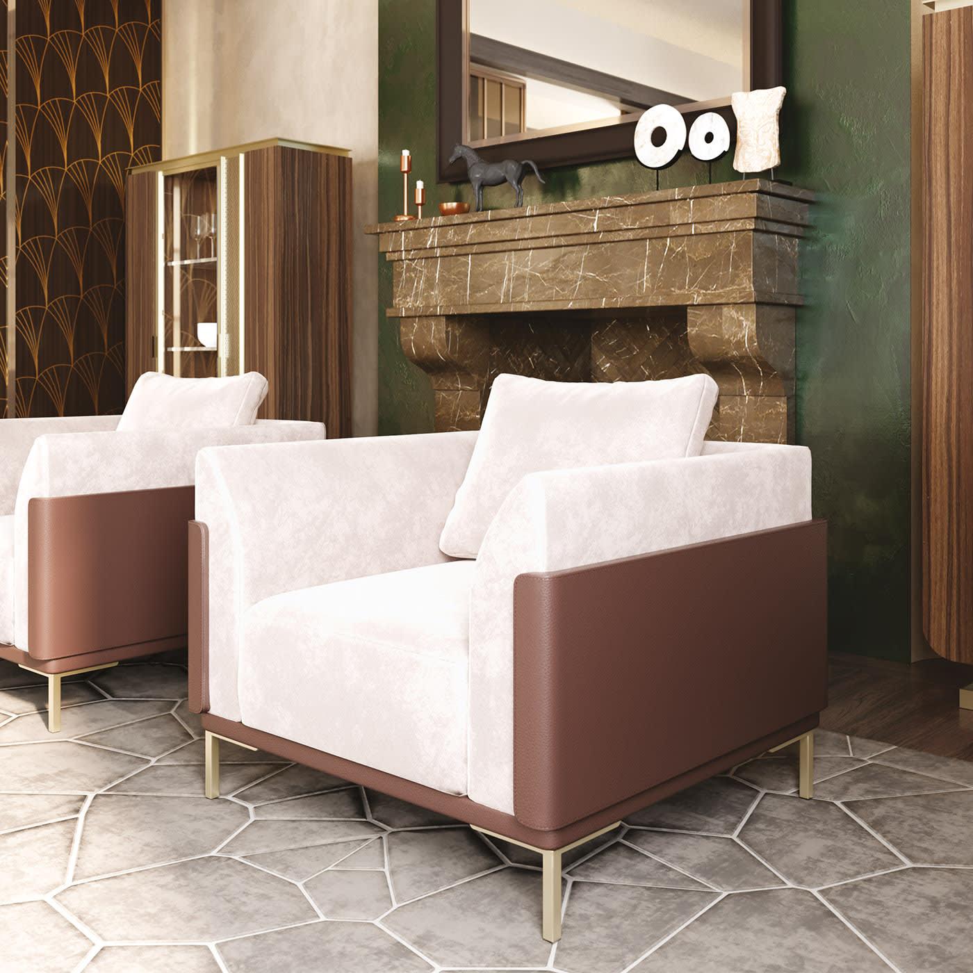 Vittoria eigentijdse Italiaanse fauteuil