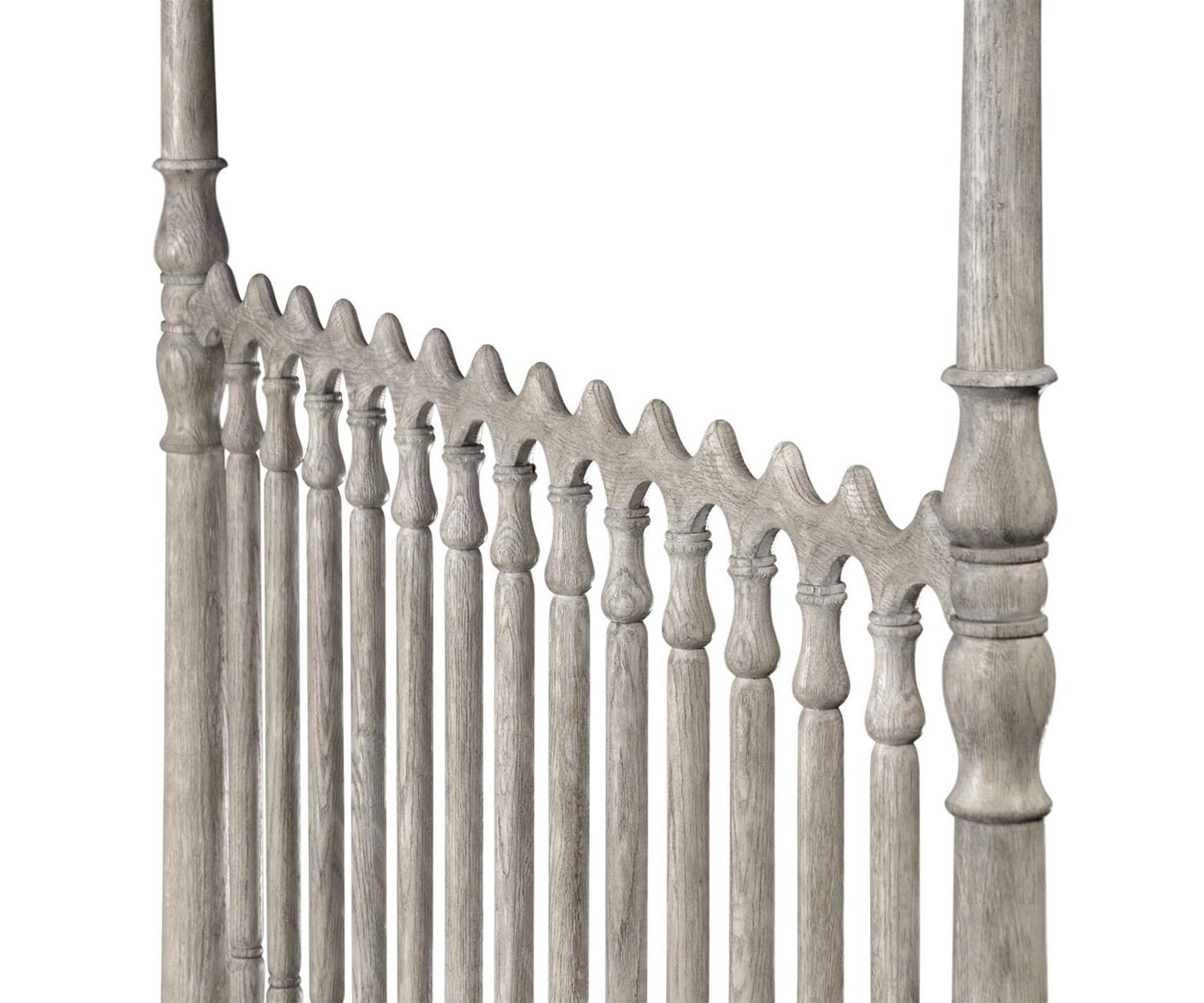 Morris King Greyed Oak bed
