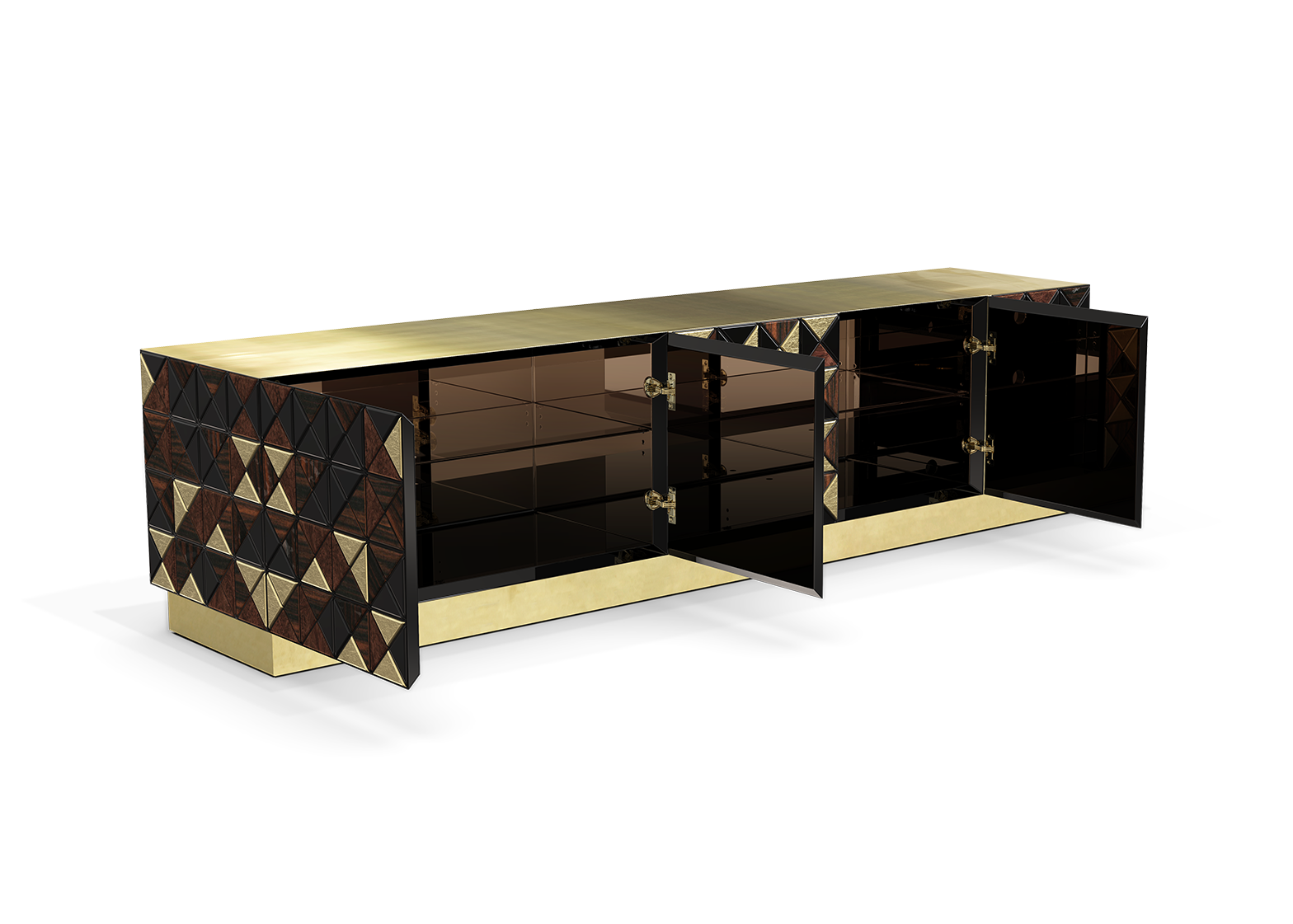 Mosaic walnoten tv-kast