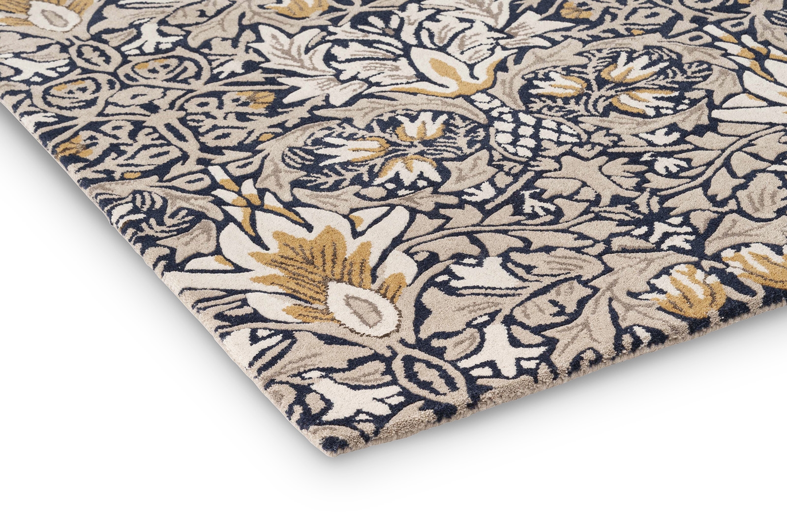 Snakeshead indigo tapijt | Maat: 140 × 200 cm