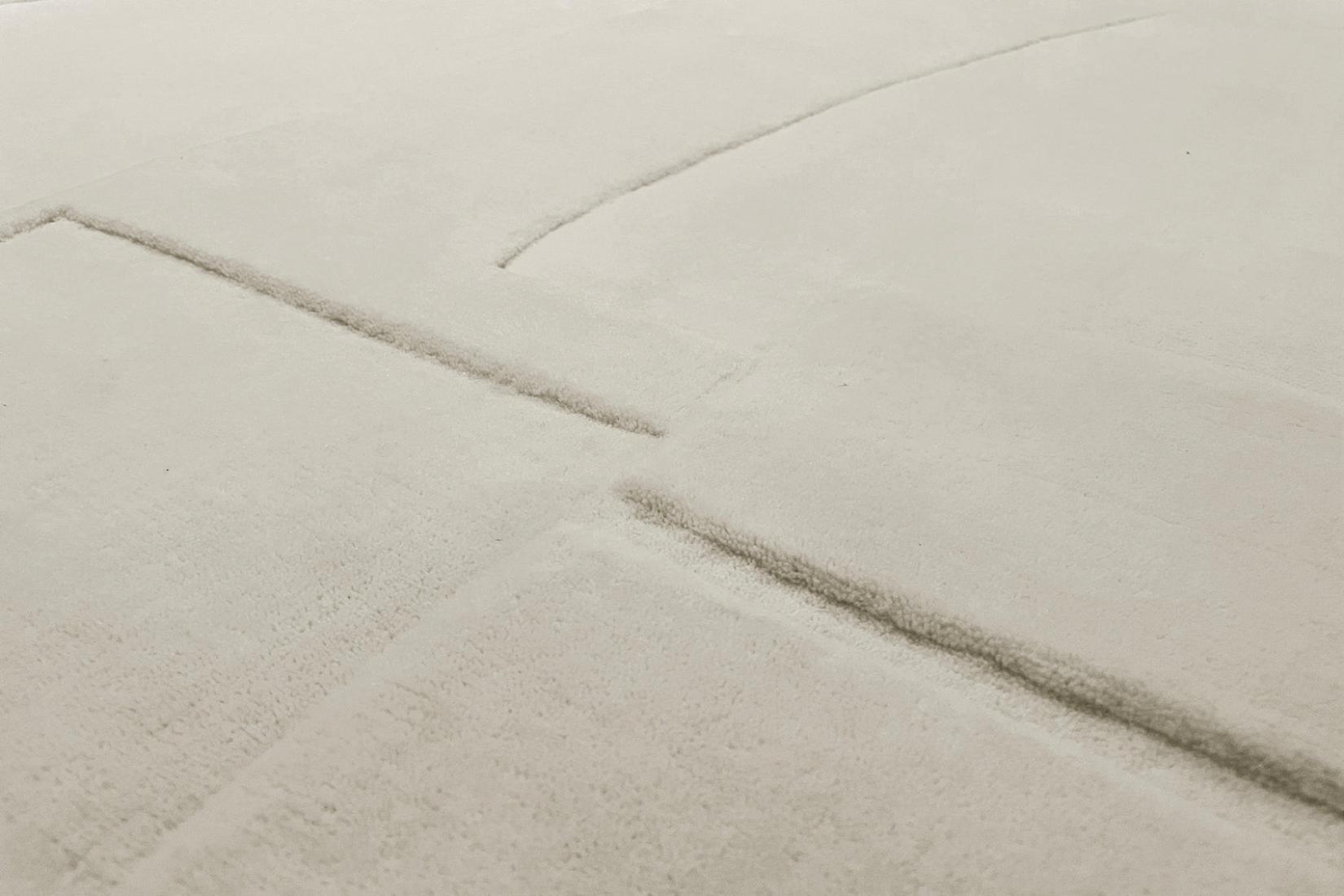 Bref Ecru wol tapijt | Maat: 200 × 300 cm Bref Ecru wol tapijt | Maat: 200 × 300 cm