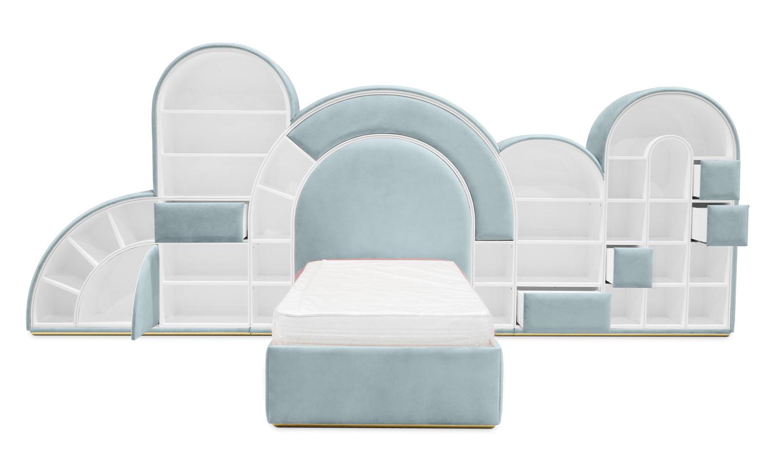 Bubblegum Marshmallow blauw kinderbed