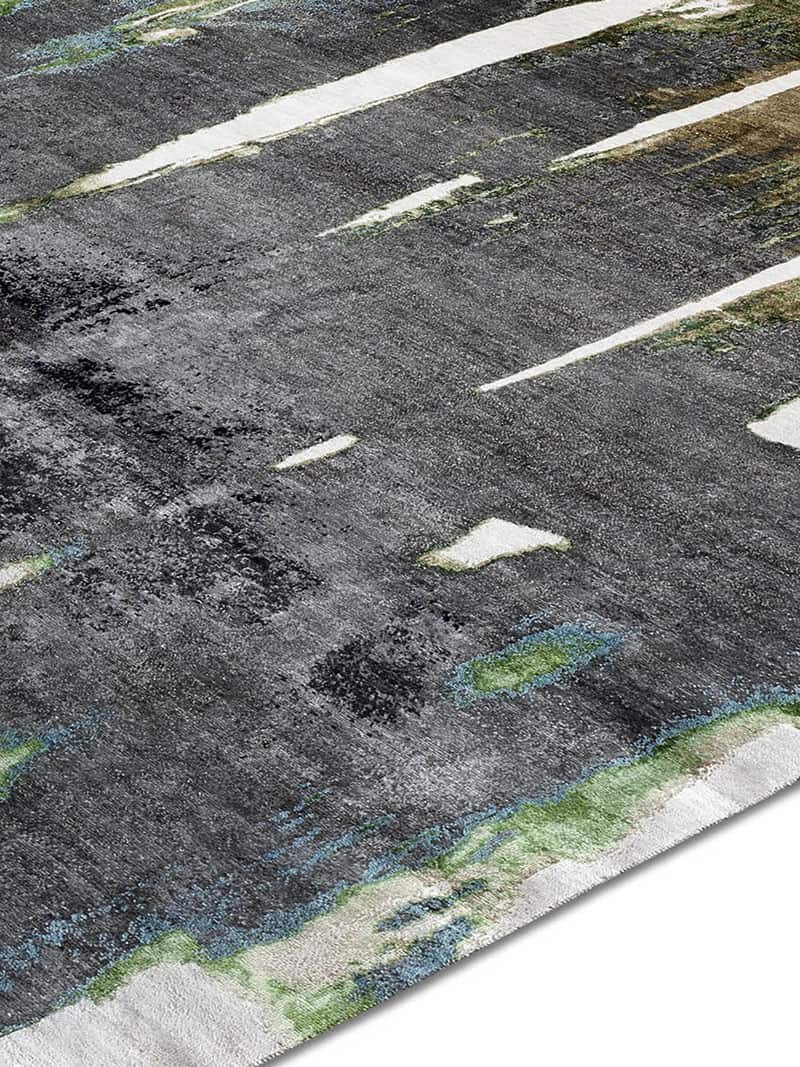 Black on Beige handgeweven tapijt | Maat: 365 × 457 cm