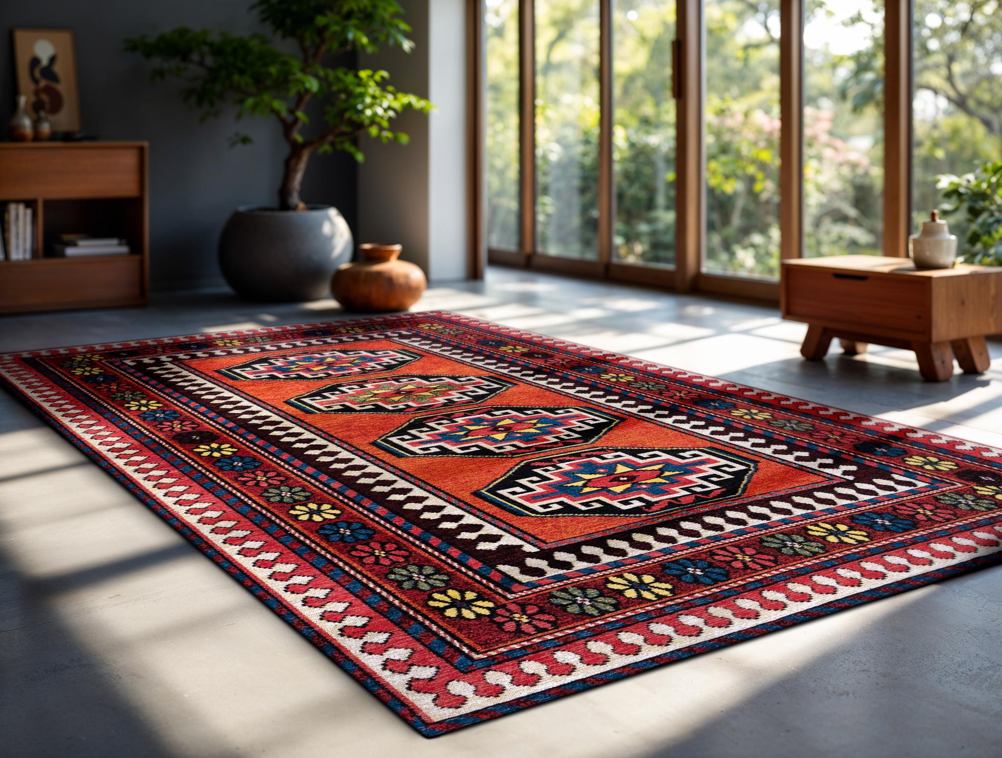 Red Mix tapijt | Maat: 140 × 200 cm