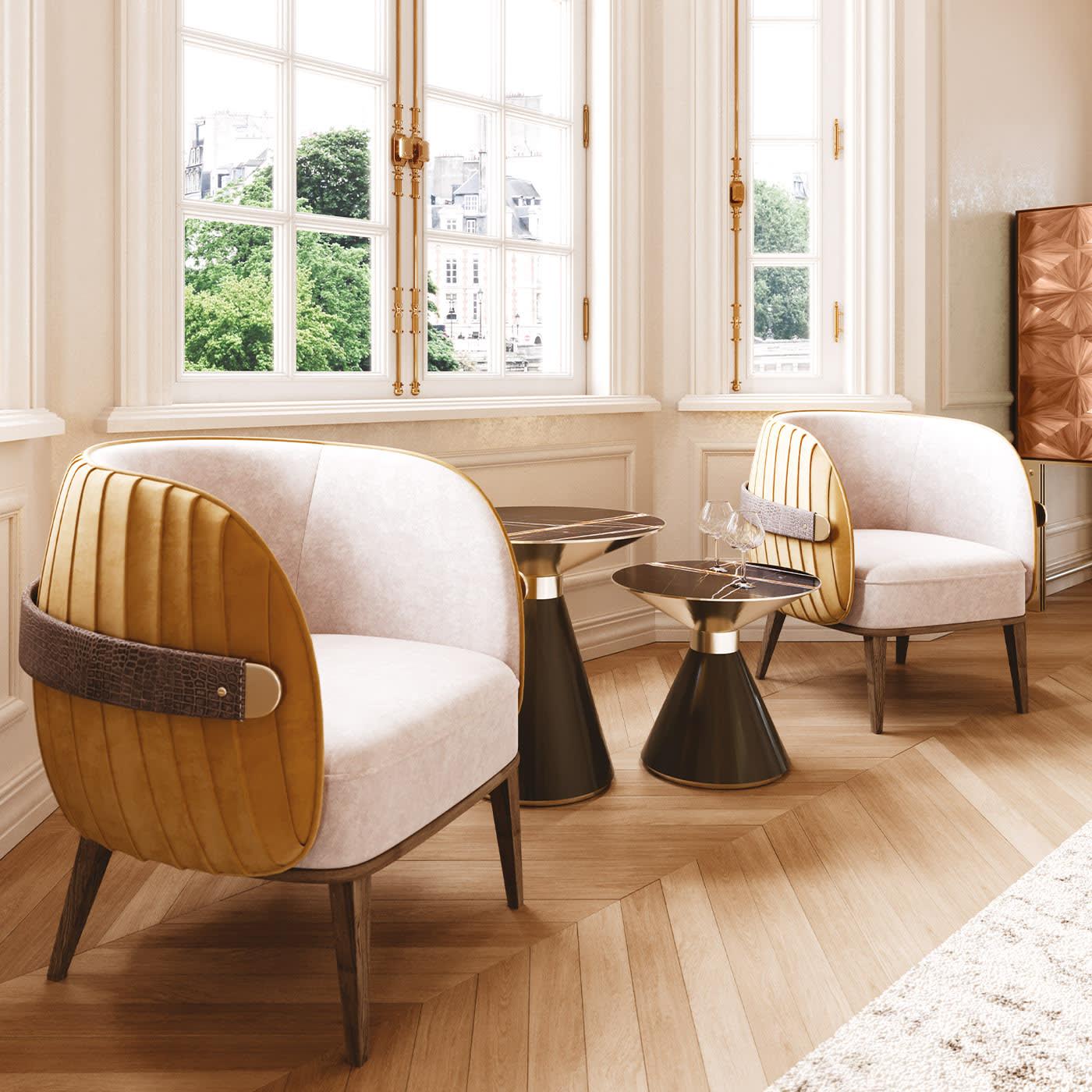 Crono eigentijdse bijzettafel | Afmetingen: Ø 50 × H 45 cm