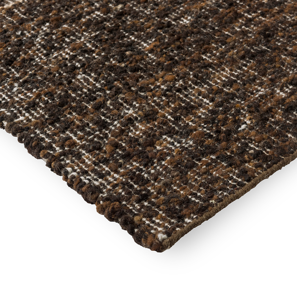 Craft fundament chocolade/cr vloerkleed