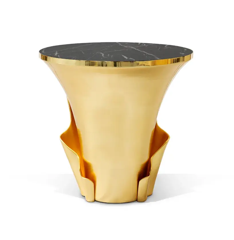 Solstice goudblad bijzettafel