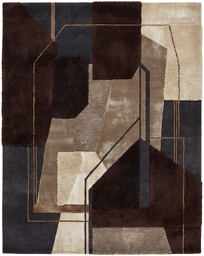 Umber Archive vloerkleed