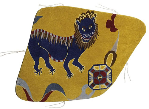 Geo art nepal designer handgeweven vloerkleed