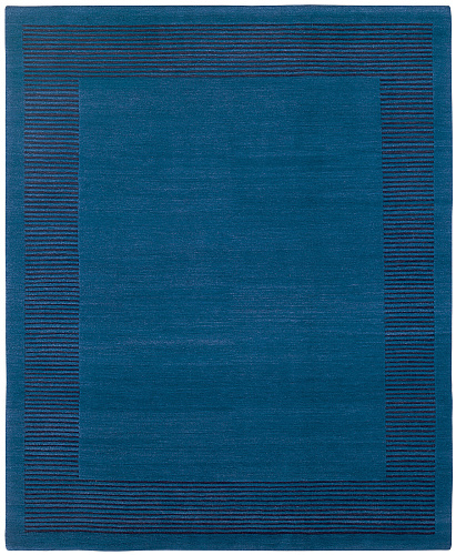 Full deep border 2 blauw vloerkleed