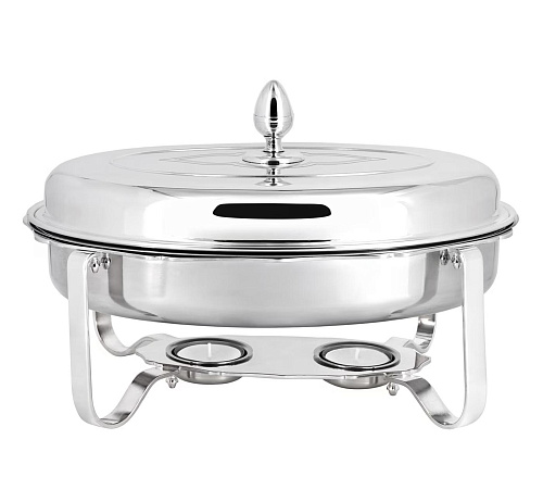 Ovale verzilverde chafing dish