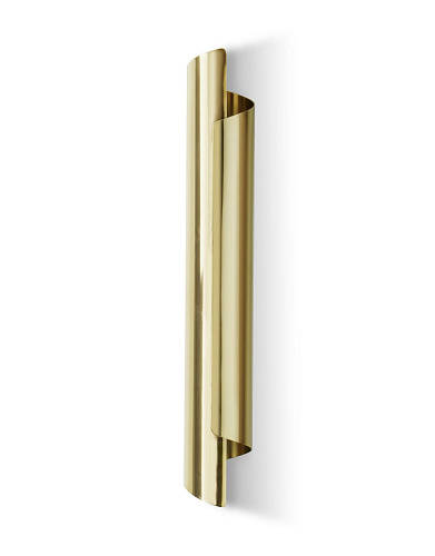 Verouderd messing wandlamp