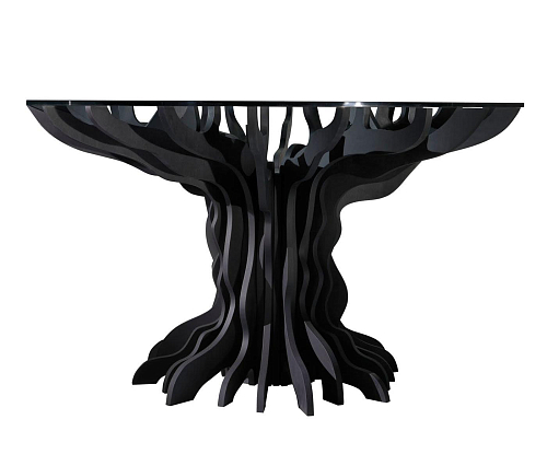 Zwarte Glazen Eettafel