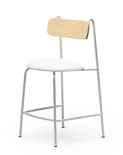 Lena SG-65 Witte Essenhout Barkrukstoel