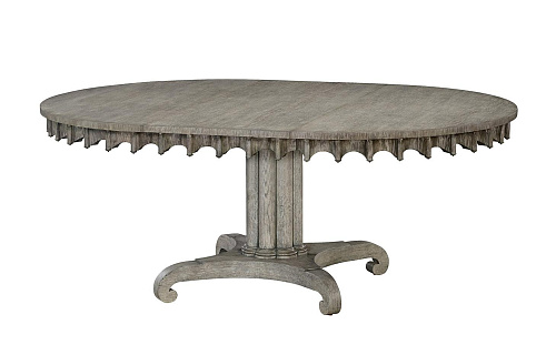 Longwood Greyed Oak ovale eettafel