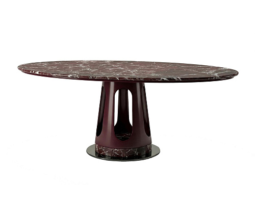 Aura ovale marmeren eettafel