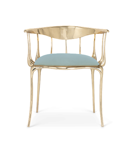 Light Blue luxe stoel