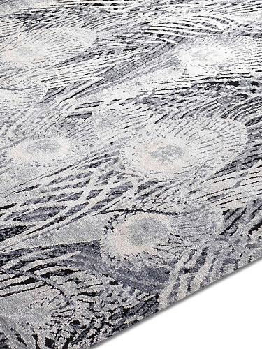 Feathers blauwgrijs vloerkleed