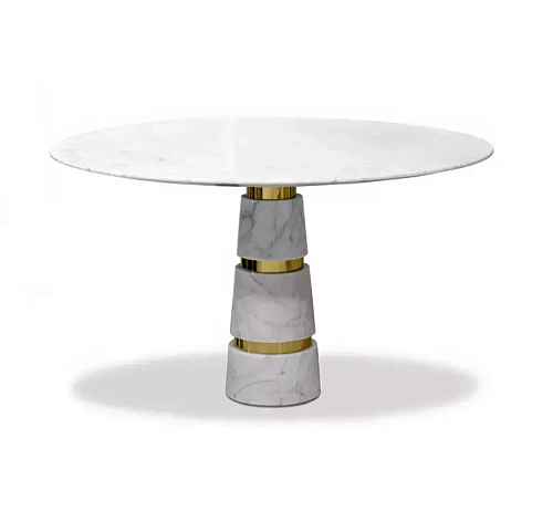 Avalanche Carrara marmer eettafel