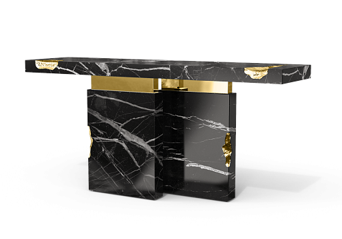 Dominion Nero Marquina console