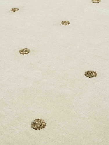 Punti beige handgeweven vloerkleed