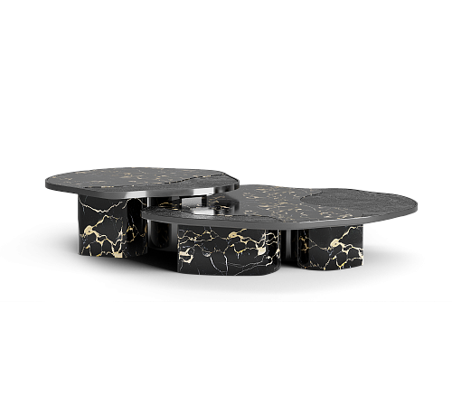 Athena Portoro marmer en onyx tafelset