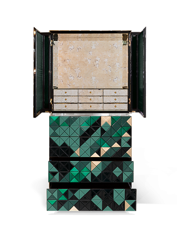 Mosaic II groene kast