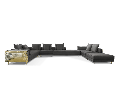 Imperia zwarte modulaire bank