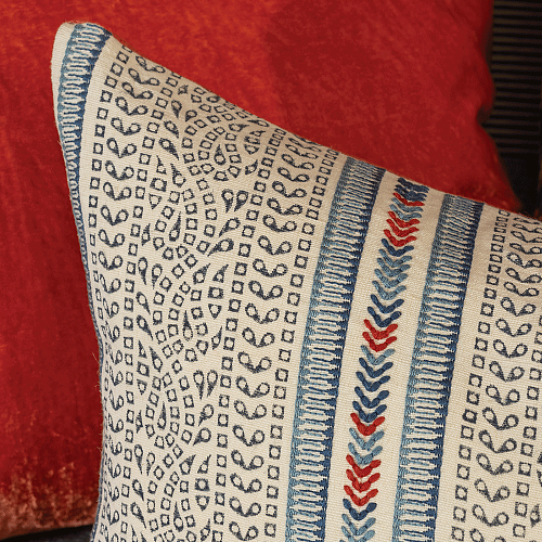 Barrington Indigo 50 × 35 kussen