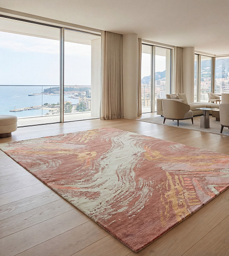 Marble Drift Rose design vloerkleed