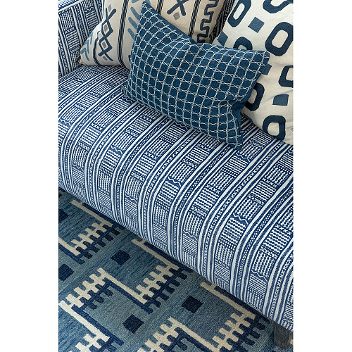 Maliana Indigo 50 × 35 kussen