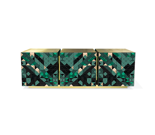 Mosaic groen dressoir