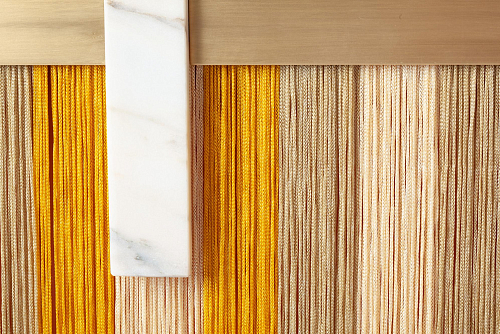 Souk gele decoratieve wandspiegel
