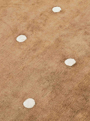 Punti bruin handgeweven vloerkleed