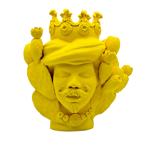 Moor's Head matgele sculptuur