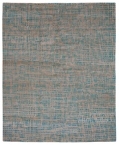 Mauro netwerk blauw vloerkleed