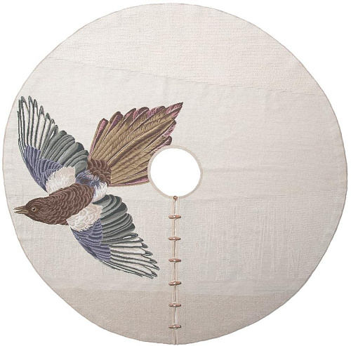 Migratie gazza cirkel designer handgeweven tapijt